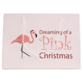 Träumen eines rosa Weihnachten - Große Geschenktas Geschenktüte (Vorderseite)