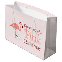Träumen eines rosa Weihnachten - Große Geschenktas