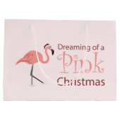 Träumen eines rosa Weihnachten - Große Geschenktas Große Geschenktüte (Rückseite)