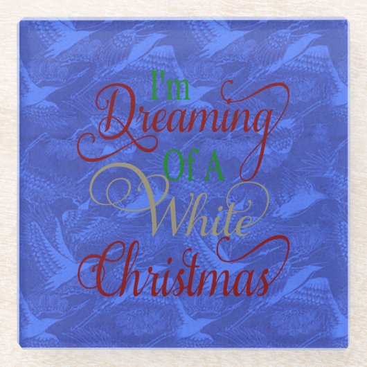 Träumen eines Untersetzer der White Christmas Blue (Vorderseite)