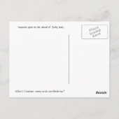 Träumen eines Urlaubs Postkarte (Rückseite)