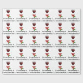 Träumen eines Wein-Weihnachtslustigen Feiertags Geschenkpapier (Flach)