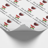 Träumen eines Wein-Weihnachtslustigen Feiertags Geschenkpapier (Ecke)