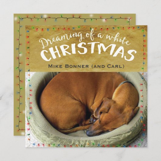Träumen eines weißen Weihnachten (Vorne/Hinten)