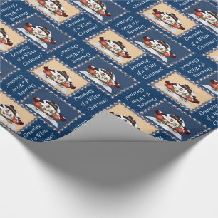 Träumen eines weißen Weihnachten Geschenkpapier