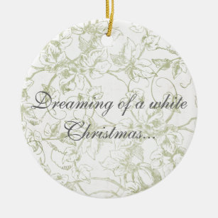 Träumen eines weißen Weihnachten… Keramik Ornament