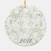 Träumen eines weißen Weihnachten… Keramik Ornament (Hinten)