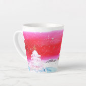 Träumen eines weißen Weihnachtskaffees Milchtasse (Linke Ecke)