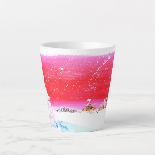 Träumen eines weißen Weihnachtskaffees Milchtasse (Vorderseite)