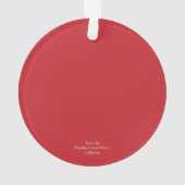 Träumen eines weißen Weihnachtsschmucks Ornament (Rückseite)