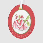 Träumen eines weißen Weihnachtsschmucks Ornament (Vorderseite)