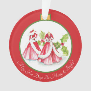 Träumen eines weißen Weihnachtsschmucks Ornament