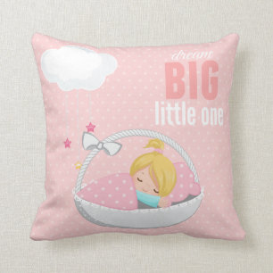 Träumen groß * wählen Sie Hintergrundfarbe Kissen