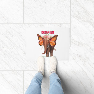 Träumen groß wie ein Elefant Inspiration Fußmatte