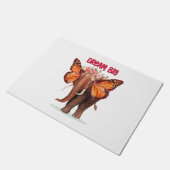 Träumen groß wie ein Elefant Inspiration Fußmatte (Schrägansicht)