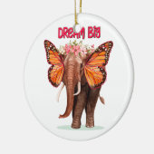 Träumen groß wie ein Elefant Inspiration Keramik Ornament (Links)