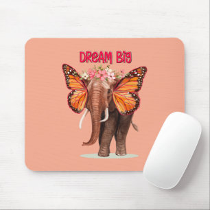 Träumen groß wie ein Elefant Inspiration Mousepad