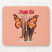 Träumen groß wie ein Elefant Inspiration Mousepad (Vorne)