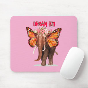 Träumen groß wie ein Elefant Inspiration Mousepad