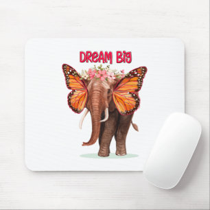 Träumen groß wie ein Elefant Inspiration Mousepad