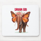 Träumen groß wie ein Elefant Inspiration Mousepad (Vorne)