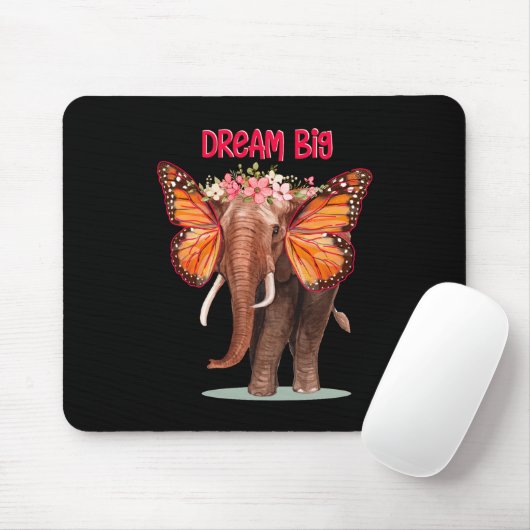 Träumen groß wie ein Elefant Inspiration Mousepad (Mit Mouse)