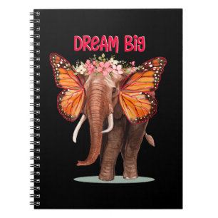 Träumen groß wie ein Elefant Inspiration Notizblock