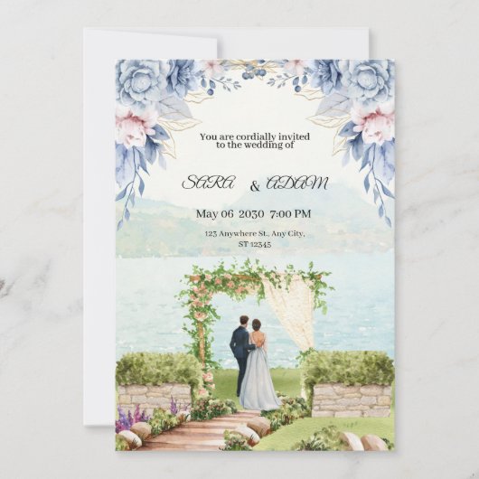 Träumen Hochzeit Einladung (Vorderseite)