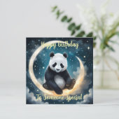 Träumen im Mondlicht: Pandas Celestial Serenade (Stehend Vorderseite)