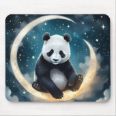 Träumen im Mondlicht: Pandas Celestial Serenade Mousepad (Vorne)
