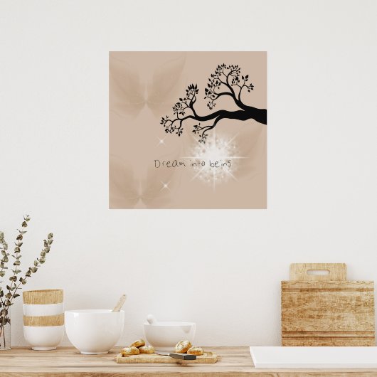 Träumen in das Sein Poster (Küche)