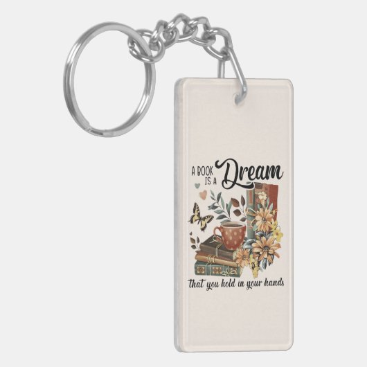 Träumen in den Händen Schlüsselanhänger (Vorderseite links)