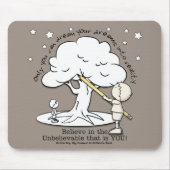 Träumen in der Realität Kleiner Junge, Big Dreams  Mousepad (Vorne)