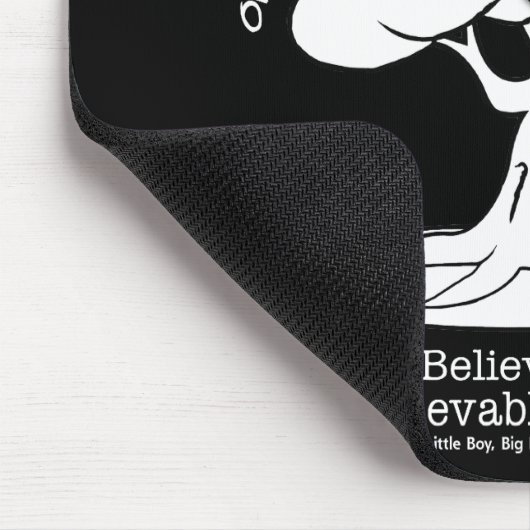 Träumen in der Realität Kleiner Junge, Big Dreams Mousepad (Ecke)