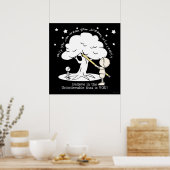 Träumen in der Realität Kleiner Junge, Big Dreams  Poster (Küche)