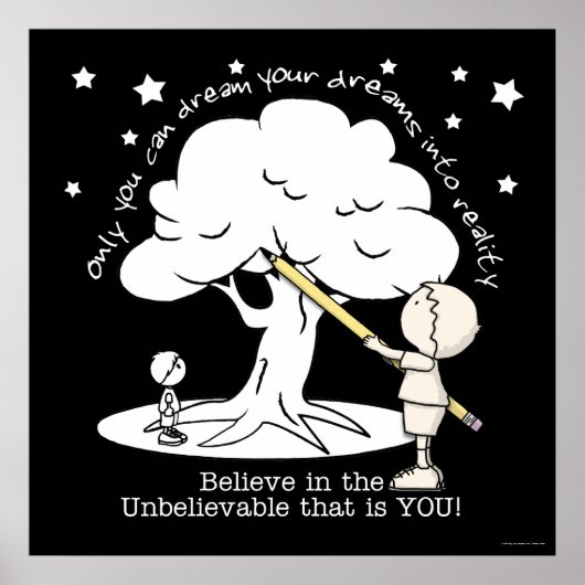 Träumen in der Realität Kleiner Junge, Big Dreams  Poster (Vorne)