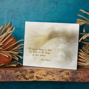 Träumen in der weißen Plaque Fotoplatte