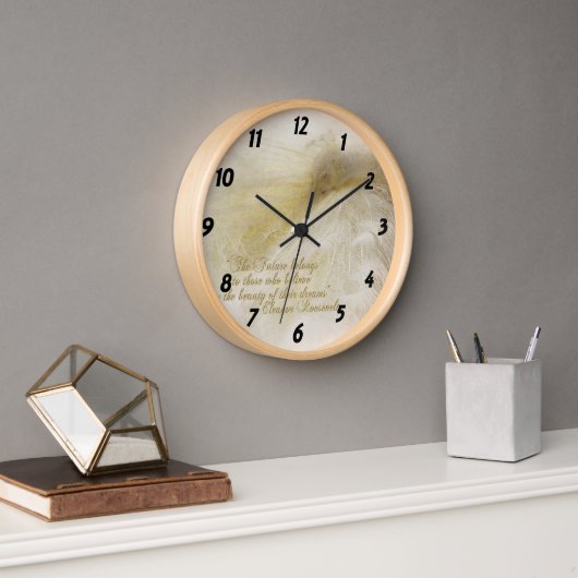 Träumen in der weißen Uhr (Büro)