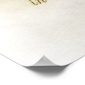 Träumen in Weiß Poster (Ecke)