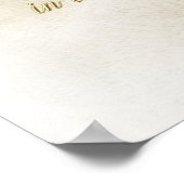 Träumen in Weiß Poster (Ecke)