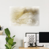 Träumen in Weiß Poster (Heimbüro)