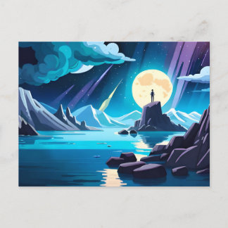 Träumen — Mensch am Meer Postkarte