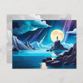 Träumen — Mensch am Meer Postkarte (Vorne/Hinten)