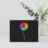 Träumen ohne Angst Liebe ohne Grenzen Regenbogen Postkarte (Stehend Vorderseite)