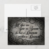 Träumen Postkarte (Vorne/Hinten)