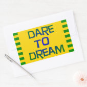 Träumen Rechteckiger Aufkleber (Umschlag)