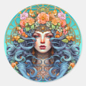 Träumen Runder Aufkleber (Vorderseite)