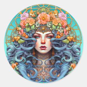 Träumen Runder Aufkleber