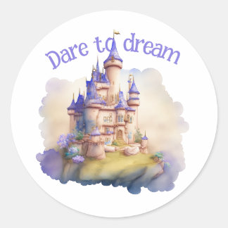 Träumen Runder Aufkleber