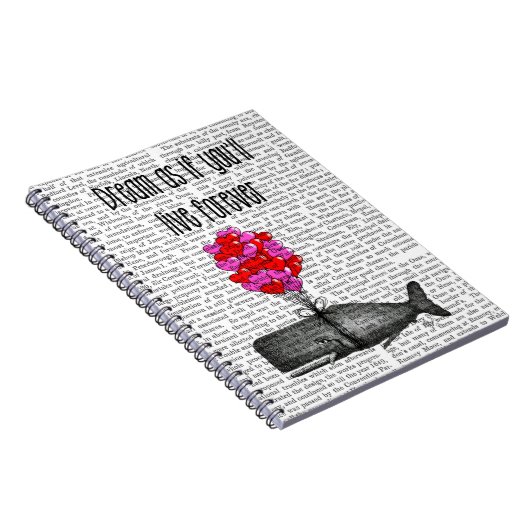 Träumen Sie, als würden Sie ewig leben Notizblock (Rechte Seite)